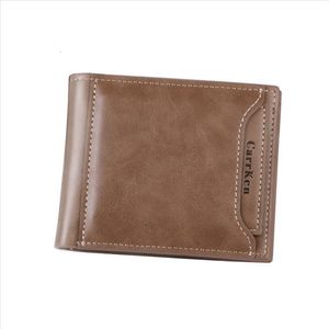 Hot Sale Wallets For Men With Coin Pocket Wallet Id Card Holder Clutch With Zipper Vintage Credit Card Wallet With Coin Bag Gift