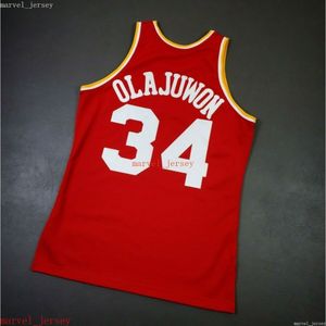 100% cucite hakeem olajuwon 94 95 Jersey xs-6xl maschi di ritorno a pallacanestro maglie da basket uomini a buon mercato donne giovani giovani