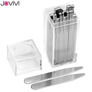 Jovivi Men's Metal Collar Stays Bones Stiffeners 2.2"/2.5"/2.75 "/3" inch Collar Stay for Men's Business Shirt 36 pcs/40 pcs 201109