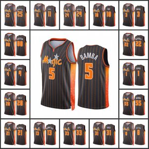 Orlando Magic''bolbol Bol Hassani Gravett Admiral Schofield Jonathan Isaac Mohamed Bamba Custom City Anthracite Edition 2022 75th Diamond Badge Jersey