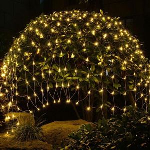 Xmas Decorations LED Fishing Net String Flashing Lights Hot Outdoor Waterproof Christmas Wedding Starry Decoration Lights