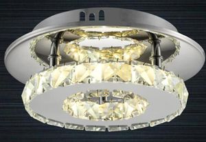 LED Round Sypialnia Sufit Light Corridor Oświetlenie Lampy Nowoczesne Restauracja Crystal Lights
