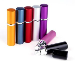 Portable Mini Perfume Glass Bottle Travel Aluminum Spray Atomizer Empty Metal Parfume Atomiser Sprayer