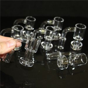 Rökning kvarts terp vakuum bangers domeless slurper up banger nagel med 25 mm hink 30 mm botten för glas bong oljeriggar jämför wit