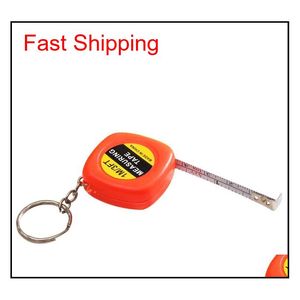 Mini 1m Tape Measure With Keychain Small Steel Ruler Portable Pulling Rulers Retractable Tape Measures Flex qylelP bdesports