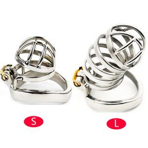 Chastity Urządzenia Przyjazd 316 Ze Stali Nierdzewnej Sissy Cock Super Cage Chastity Bondage Fetish Device Device Penis Ring A274