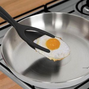 Newegg Spatula Trip и Flip 2 в 1 Идеальный силиконовый блинчик Spatula Rench Toast Omelet облегчает кухонные принадлежности для приготовления пищи RRF12914