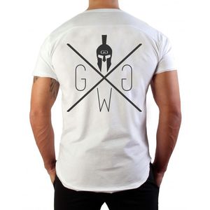 Camisetas masculinas de verão masculino de manga curta algodão preto camiseta branca masculino roupas de marca de ginástica ginástica fitness moda casual apertada