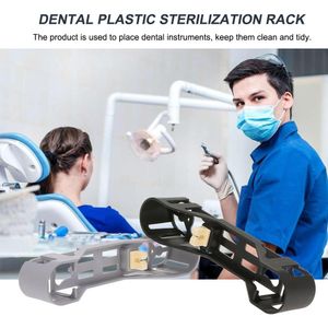Dental Plastic Sterilization Rack Surgical Sterilization Box Dental Cassette File Burs Disinfection Tray Dentist Tools