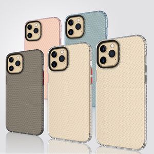 2.1 Honeycomb Space Phone Cases For iPhone 13 12 11 Pro Max XR Samsung S22 S21 Ultra S20 Note 20 A02 A12 A32 A42 A52 A72 A02S LG K51 Huawei P40 Shockproof Clear Cover