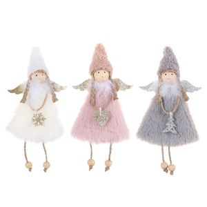 Christmas Tree Decorations Cute Angel Doll Girl Pendant Navidad New Year Xmas Hanging Ornaments Gift for Kids JK2011PH