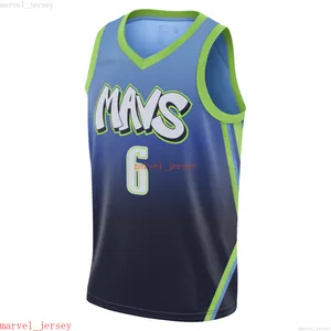 100% Stitched Kristaps Porzingis # 6 Kust Swingman Jersey XS-6XL Mens Throwbacks Basketballtröjor Billiga Män Kvinnor Ungdom