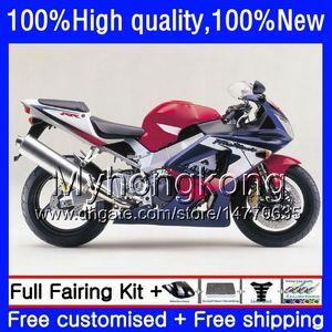 Kropp för Honda CBR 929RR 900 929 RR 900RR Blue Red 900CC 929CC 00 01 50HM.48 CBR900RR CBR929 RR CBR900 RR CC CBR929RR 2000 2001 FAIRING