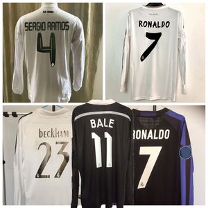 Wholesale soccer jerseys real madrid long sleeves for sale - Group buy Retro classic Real Madrid long sleeve soccer jerseys ZIDANE RAUL KAKA R CARLOS football full shirt