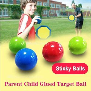 Lysande takbollar Stress Relief Sticky Ball Limmade Target Ball Night Light Decompression Balls Långsamt Squishy Glow Leksaker för barn