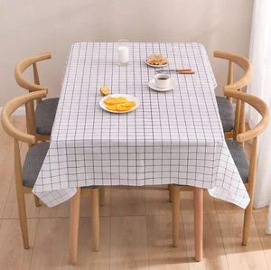 Table Cloth Cover PVC Water Oil Proof Rectangle Table Cloths for Camping Picnic Dining Indoor Outdoor