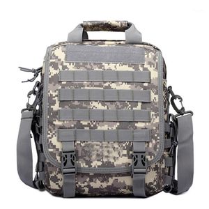 Borse da esterno Caccia tattica Borsa per laptop da 14 '' Zaino Molle da uomo Zaino da campeggio Trekking Spalla Zaino militare US ACU1