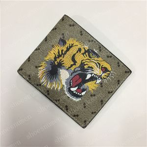 Wallets Sanke Wallet Purses Coin Tiger Short with white box Mens Fold Card Holder Womens Passport Holder Bee Folded Purse Photo Pouch #GS01