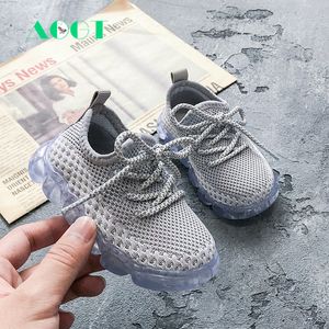 AOGT Spring/Autumn Breathable Knitting Boy Girl Toddler Shoes Infant Sneakers Fashion Soft Comfortable Baby Shoes First Walkers 201130