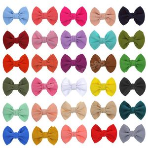 30 colors 14cm kids baby girl luxury hair bows with clips bows accessories headwear Party supplies