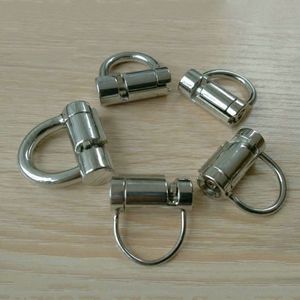 D Ring PA Lock Glans Piercing Dispositivos de castidad Arnés de pene masculino Correas de sujeción Ajuste Punción BDSM para modelo más grande