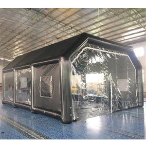 8x5x3mGiant Oxford Inflatable Spray Booth Car Painting Garage Repair Working Station with Filter System And Blowers by ship to door 60days