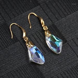 Stud Brand AB Color Murano High Quality K9 Glass Crystal Axe Charm Pendant Faceted Beads Making DIY Necklace Earrings Jewelry
