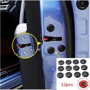 12st CAR DOOR LOCK Skruvskyddsklisterkåpa Scerws Cap Anti-rost Auto Tillbehör Inredning Trim Omslag Styling Universal