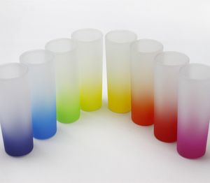 3-oz Сублимационные градиентные выстрел стекло 144 шт. Для коробки DIY многоцветные бокалы пива чашка чашки тепла для питья A12