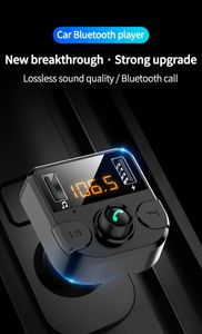BT-36 Bluetooth QC3.0 USB Car Transmitter Handsfree Wireless MP3 Player USB Charger Support TF Card Univesal Android Phone with package DHL