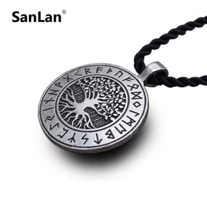 Catene Yggdrasil Rune Viking Tree Of Life Collana con ciondolo Mondo celtico Mitologia norrena Collane nordiche Gioielli con ciondoli1