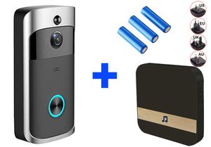 Smart Home System System Video Doorbell Monitor 720P для Wi-Fi подключение в режиме реального времени видеокамеры Двухстороннее аудио объектив широкоугольный ночное видение PIR-движения