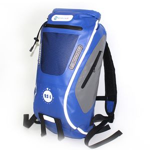 25L À Prova D 'Água Saco Mochila Reflexivo Caminhada Mochila PVC Viagem Saco Esportes Saco Saco De Natação Pesca Pesca Upstream Sac Rafting Q0705