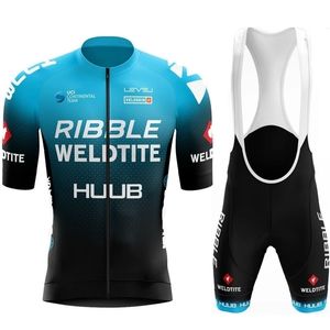 cycling jersey set men's Ribble Weldtite cycling clothing Bicycle bib shorts Bike Clothes Mtb Maillot Ropa Ciclismo 220214