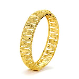 Bangle K Gold Copper Ethiopian For Women African Jewellery Bracelets Luxury Brazilian Bangles Wedding Designer Gift