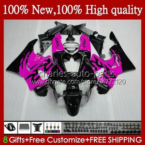 Body For HONDA pink black CBR 893RR 900RR CBR900 CBR893 900 893 CC RR 95HC.182 CBR900RR 1994 1995 1996 1997 CBR893RR 94 95 96 97 Fairings