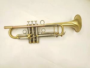 High Quality Bb Trumpet B Flat Brass Plated Professional Musical Instrument With Case Mouthpiece Free Shipping