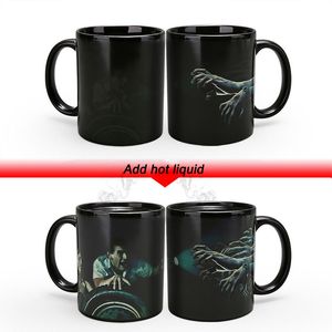 Wholesale hot magic cup for sale - Group buy Zombie Mug Hot Reaction Coffee Cup ml Creative Color Changing Ceramic Magic Tea Milk Coffee Mug Funny Halloween Gifts
