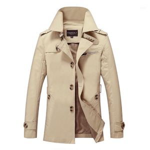 Men's Jackets Mens Trench Coat Fashion Designer Man Medium-Long Spring Autumn British Style Slim Jacket Windbreaker Male Plus Size M-5XL11