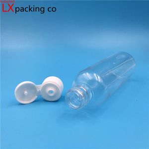 50 60 100 150 ml Empty Transparent Plastic Pack clamshell water Bottle Crystal Clear Flip Top Cap Packaging mini Containersgood qualtity