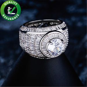 Mens Ringar Diamond Iced Out Ring för kärlek Lyxig designer Hip Hop Smycken Mode Bling Charms Guld Silver Tillbehör Rapper DJ Present Ny