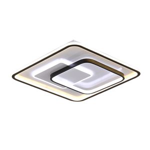 Lampade da soffitto per camera da letto principale Lampada da soggiorno Plafoniere ultrasottili Led Semplice studio moderno Illuminazione per soffitti neri nordici