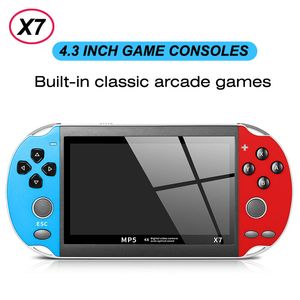 X7 Video Game Player 4,3 polegadas para GBA Handheld Jogo Console Retro Jogos LCD Display Jogo Player para Crianças