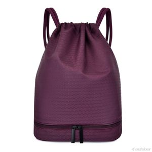 Torr våt separerad sportväska Resor Pool Beach Baddräkt Vattentät Gym Rucksack Drawstring Swimming Backpack D22 20 Dropshipping Q0705