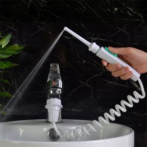Woda Dental Flosser Faucet Oral Irrigator Floss Pick Nawadnianie Maszyna do czyszczenia zębów 220222