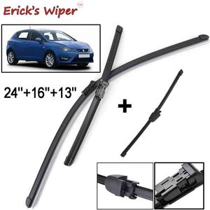 Erick's 3x Scheibenwischerblätter-Set für vorne und hinten, für Seat Ibiza Coupe 6J Schrägheck 2017 2016 2015 2014 2013, 24