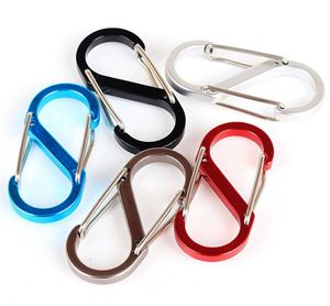 Mini Protable S-Type Chave Clasp cor montanha escalada clasps liga de alumínio multifuncional camping ao ar livre caminhadas gadget wq608-wll