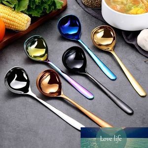 Stainless Steel Spoon Family Soup Spoon Stainless Steel Kitchen Cooking Long Handle Soup