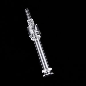 Free DHL!!! Hookahs 6-6.5 Inch Quartz NC Mini Quartz Dab Straw Tube Glass Water Pipes Oil Rigs Dabs Smoking Accessories For Smokings