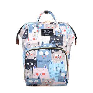 Multifunctional Large-capacity Baby Bag For Mom Waterproof Diaper Nappy Backpack Maternity Mummy Bag Floral Printed Cartoon 201120
